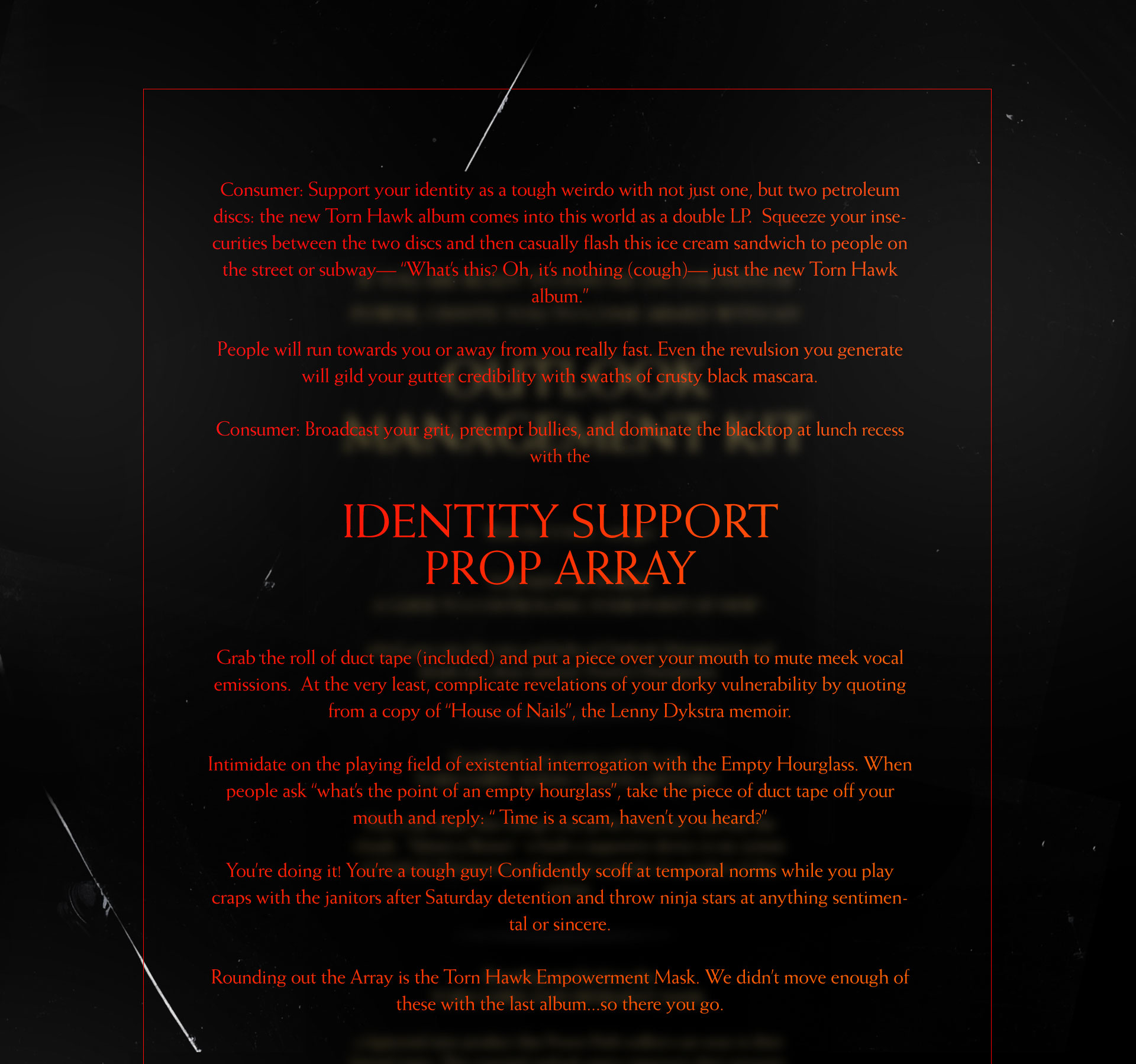 Identity Support Prop Array